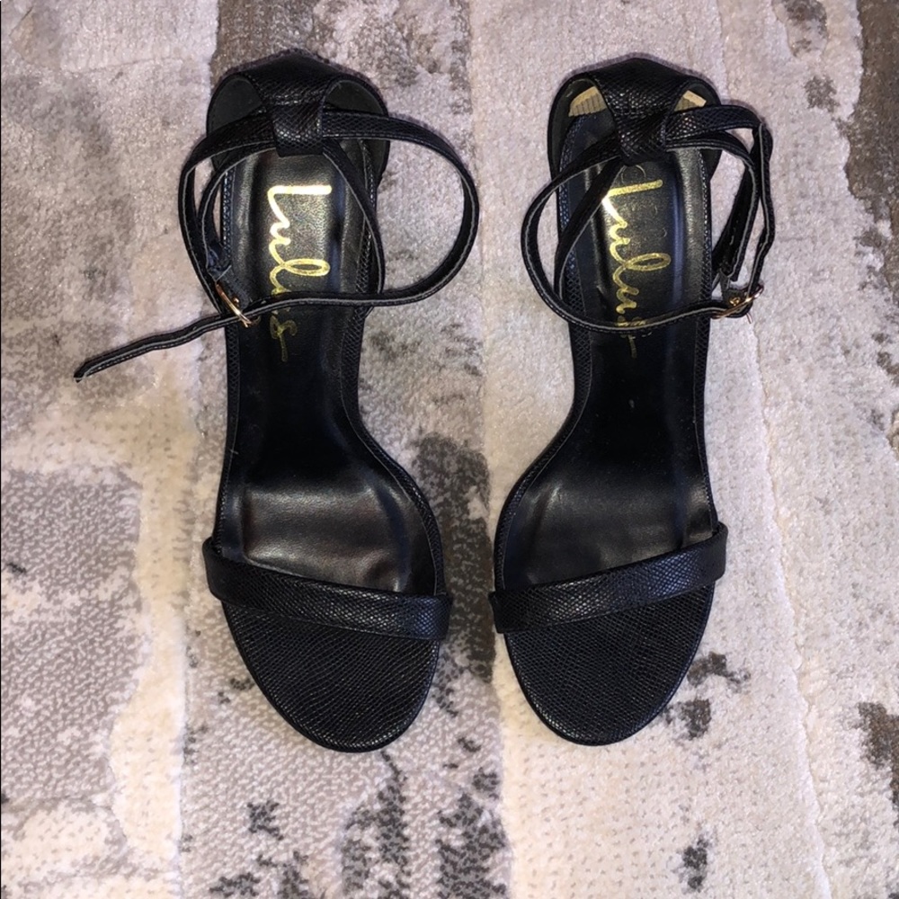 Lulus cute black high heels